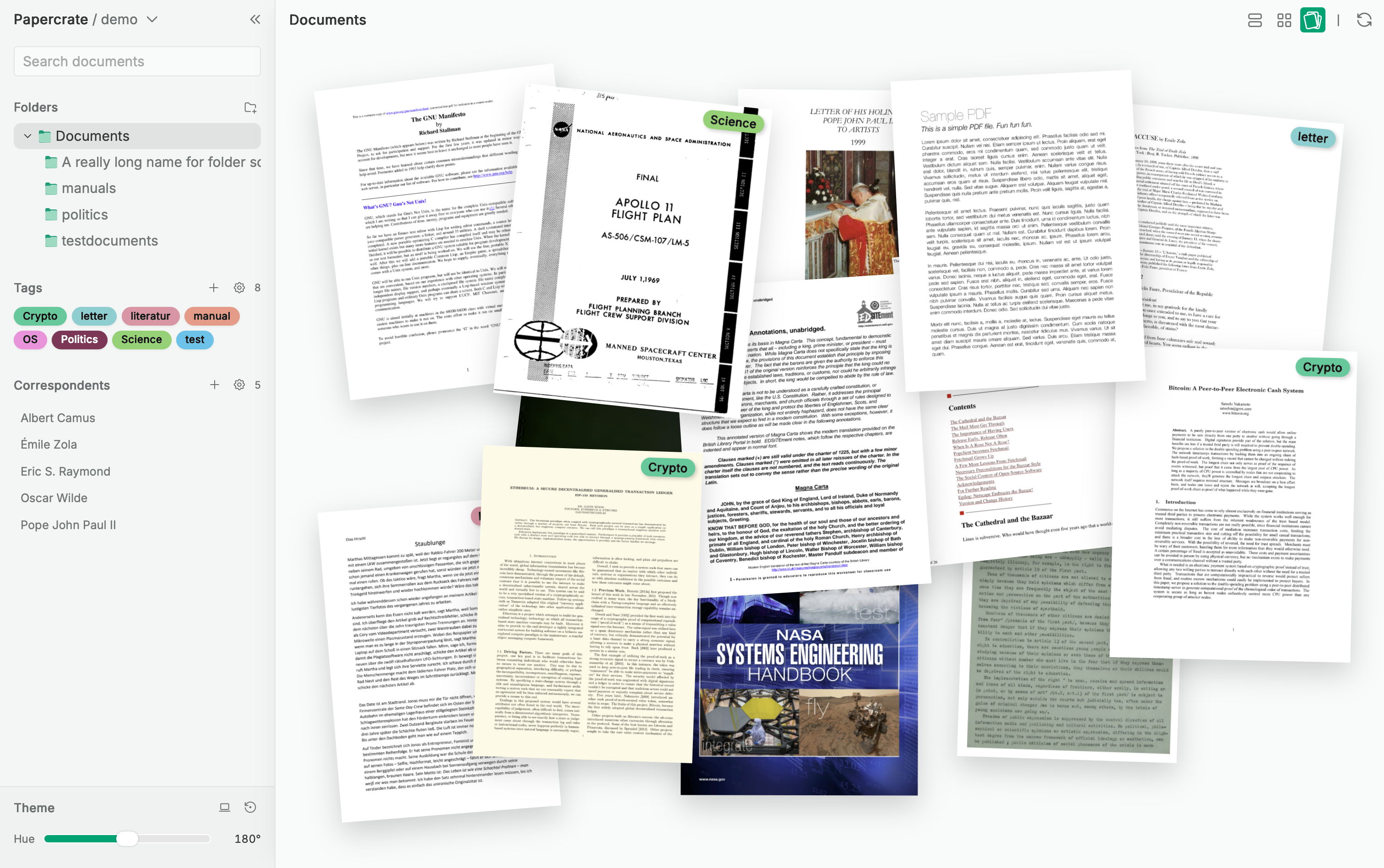 Desk overview